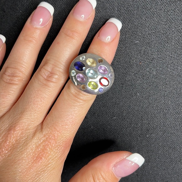 Tous Jewelry - Tous Rainbow Gem Sterling Silver Ring!